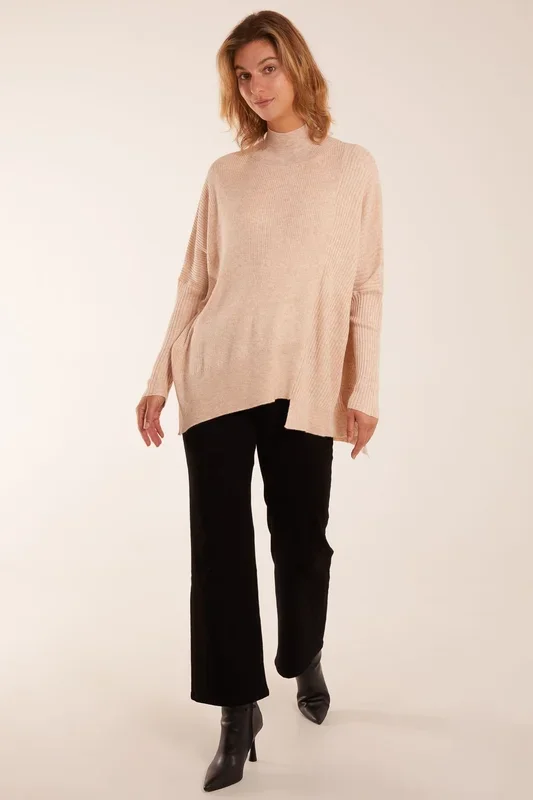 Asymmetric Hem Detail Jumper