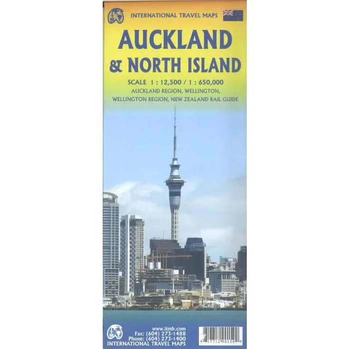 Auckland & North Island ITMB Travel Reference Map