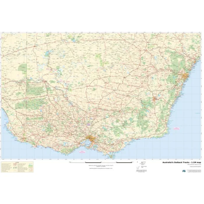 Australia’s Outback Tracks – 1:1M Map