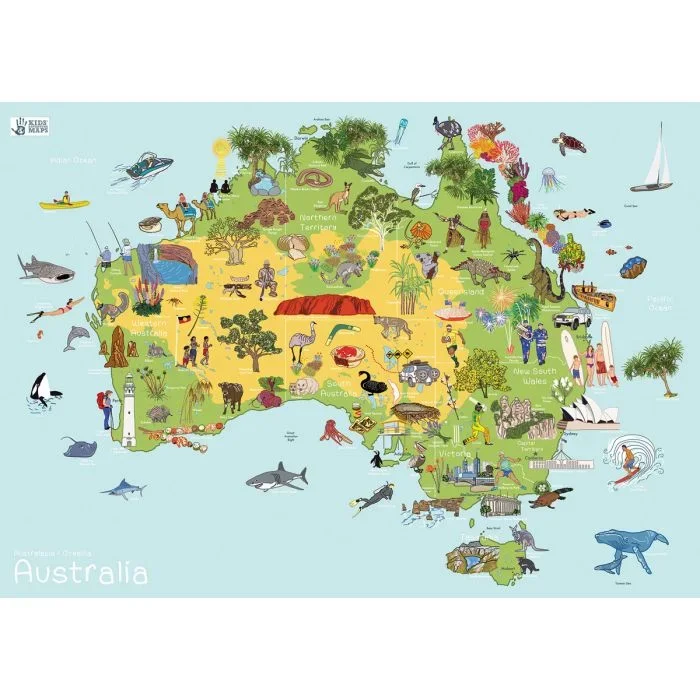 Australia AmazingWorld Wall Map