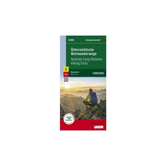 Austria F&B Long-Distance Hiking Trails Map