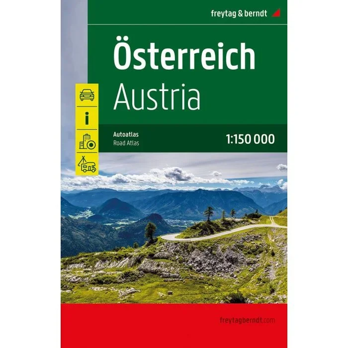 Austria | Freytag & Berndt Road Atlas 1:150,000