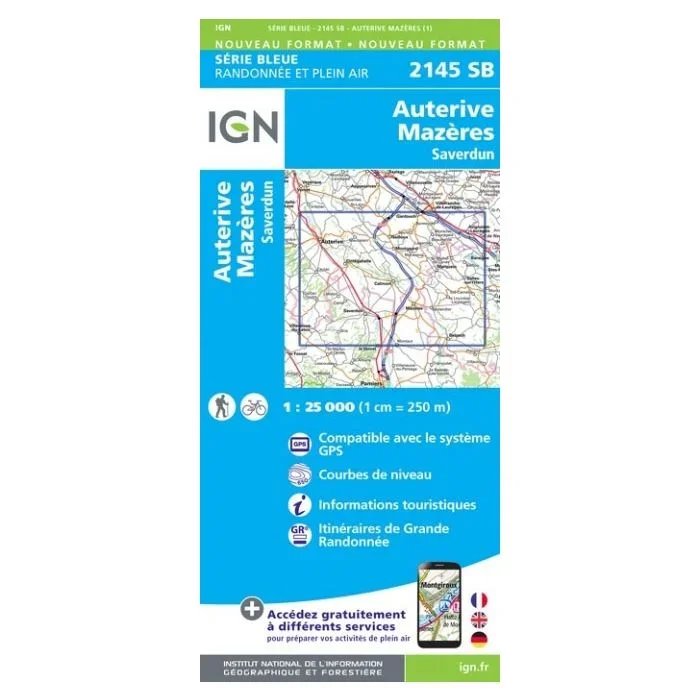 Auterive – Mazeres – Saverdun IGN 2145SB
