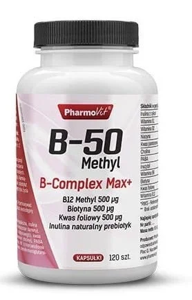 B – 50 Methyl B – KOMPLEX max + 120 PHARMOVIT Kapseln