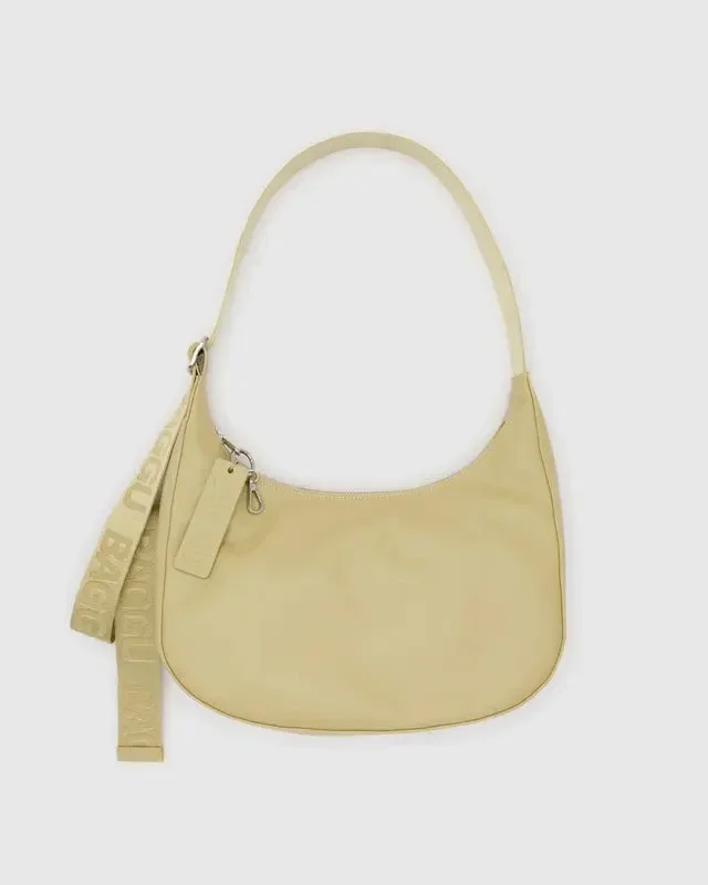 BAGGU Crescent Bag Medium – Recycled Leather