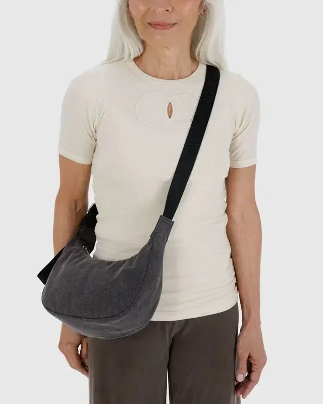 BAGGU Crescent Bag Small Denim – Recycled Cotton