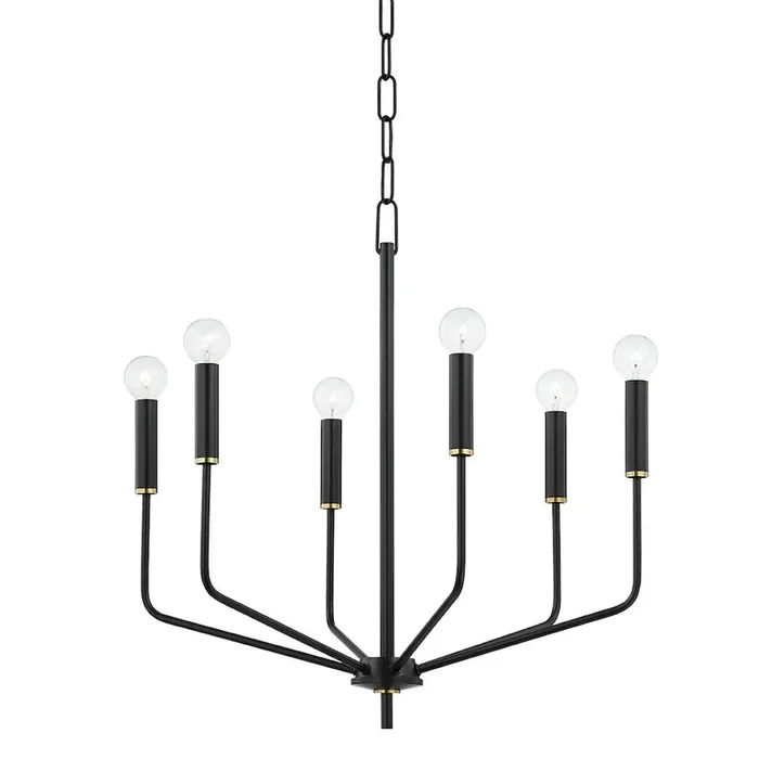 Bailey Chandelier In Aged Brass Color