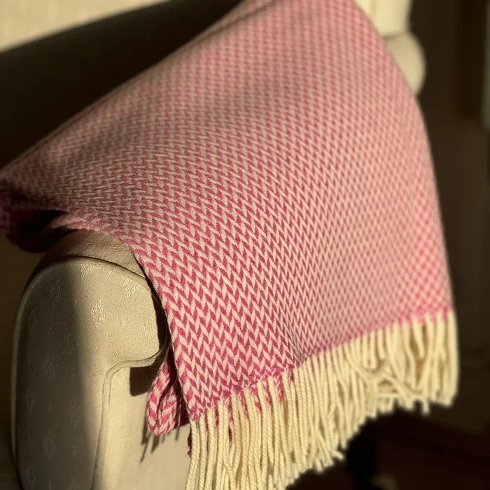 Balintyre Woollen Blanket, Foxglove