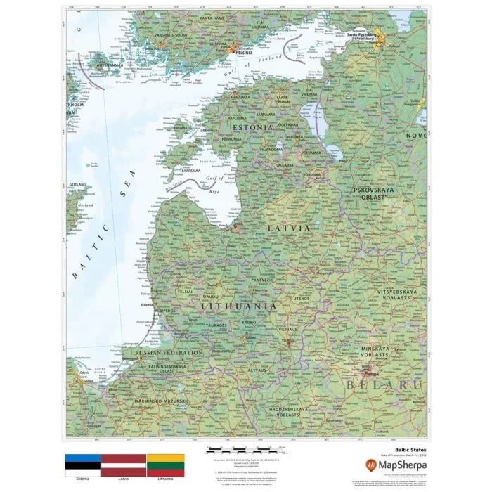 Baltic States Map