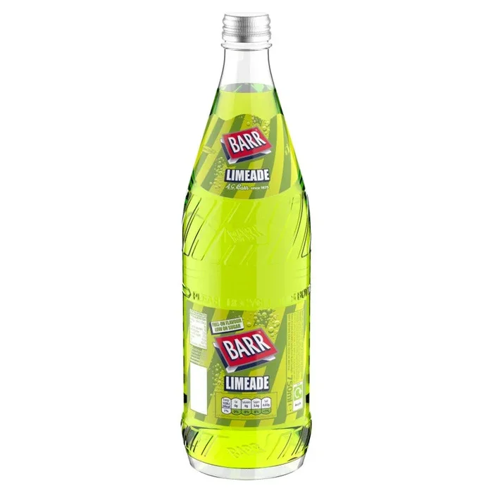 Barr Limeade Glass Bottles 750ml – Case of 12