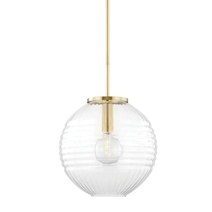 Bay Ridge Pendant In Aged Brass Color