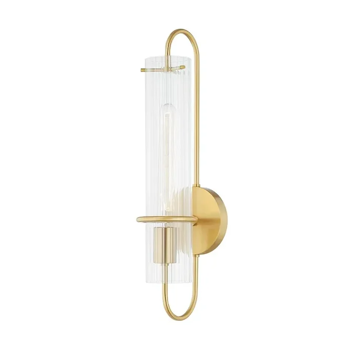 Beck Wall Sconce In Aged Brass Color