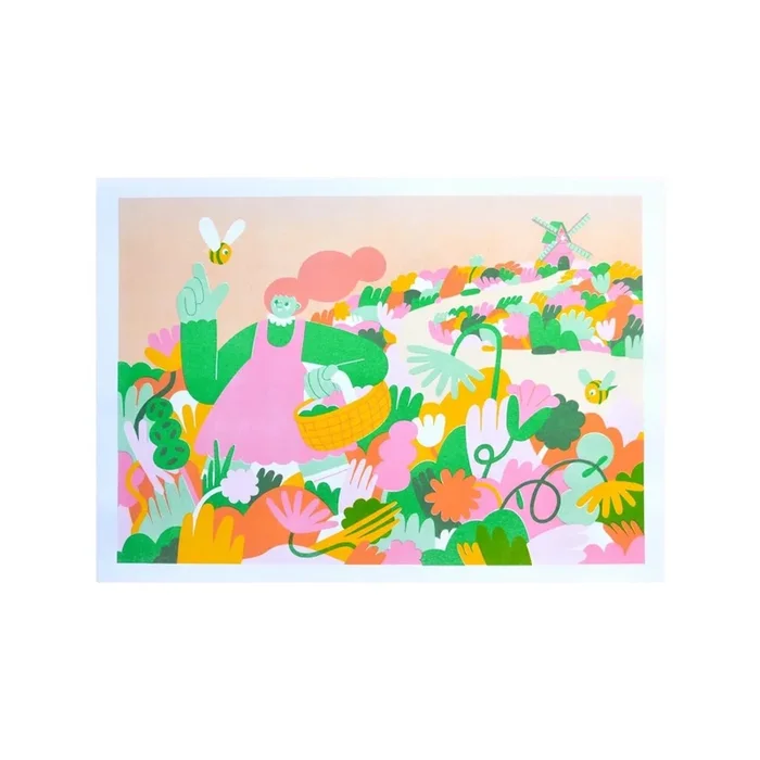 Bee Fields Print