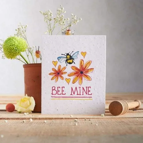 Bee Mine Seed Valentine’s Card