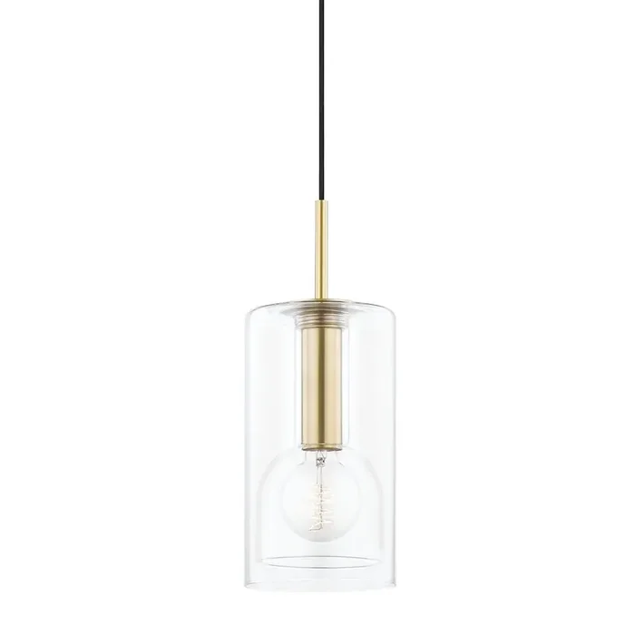 Belinda Pendant In Aged Brass Color