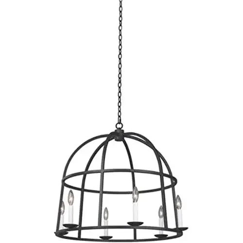 Bell Shape Open Cage Pendant Light, Belen Kox