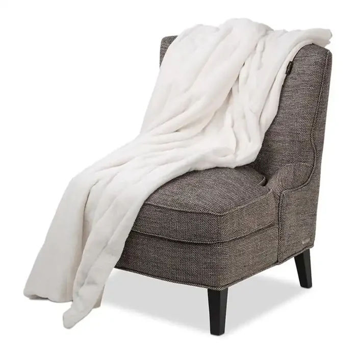 Bellhaven 56″x72″ Faux-Fur Throw – Ivory