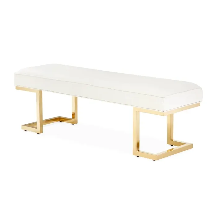 Belmont Place Bed Bench – Bright Gold