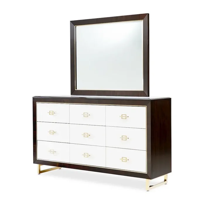 Belmont Place Dresser & Mirror – Espresso