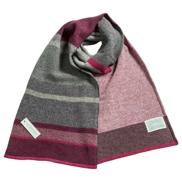 Berry Melange Large Lambswool Scarf