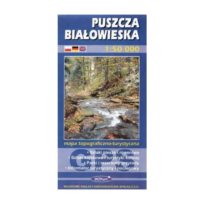 Bialowieza / Puszcza Bialowieska National Park | WZKart | Hiking Map | 1:50,000