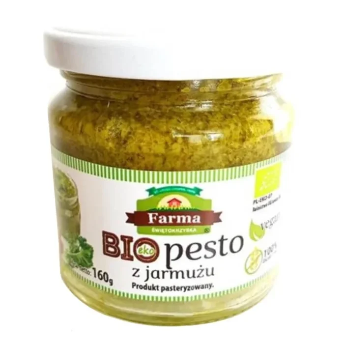 Bio-Grünkohlpesto ohne Gluten 160 g – FARMA ŚWIĘTOKRZYSKA