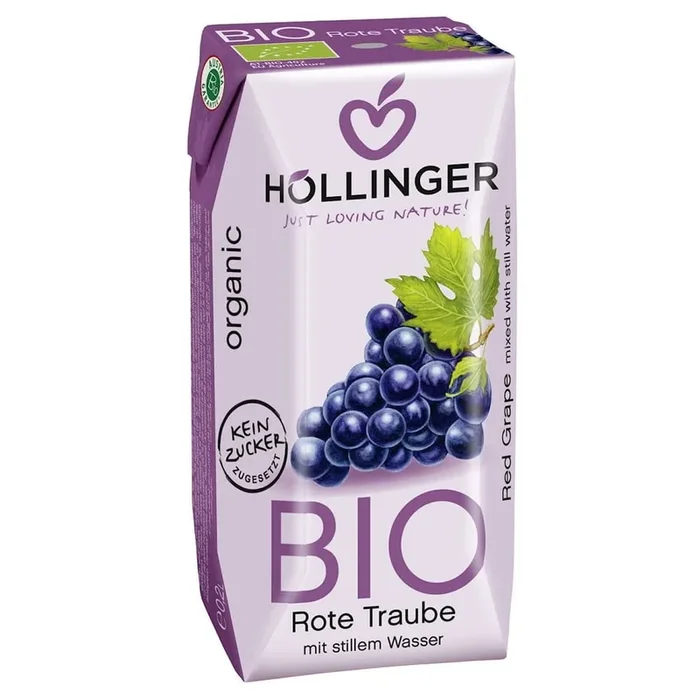 BIO Rotweintraubengetränk 200 ml – HOLLINGER