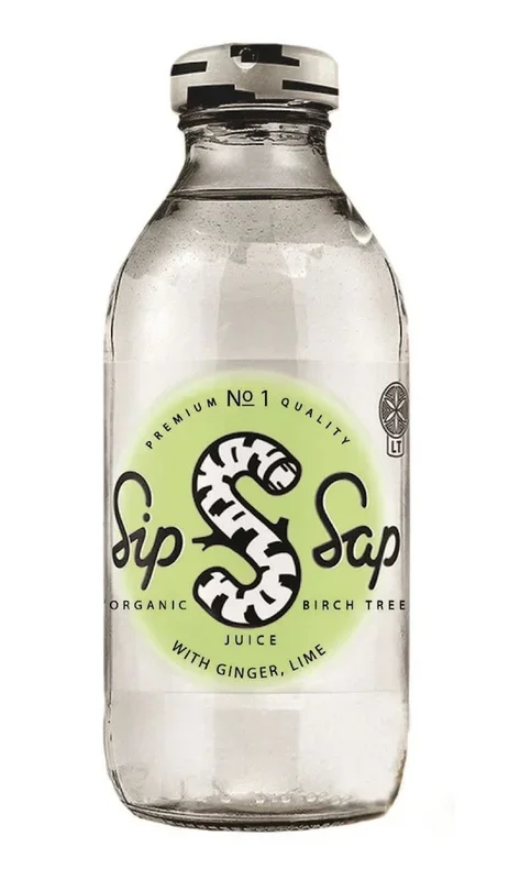 Birkensaft, Ingwer-Limetten-Geschmack, glutenfrei BIO 330 ml – SIPSAP