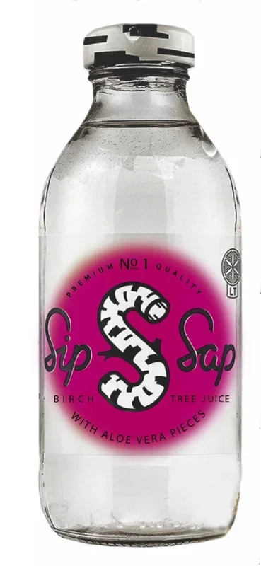 Birkensaft mit Aloe-Stücken glutenfrei BIO 330 ml – SIPSAP