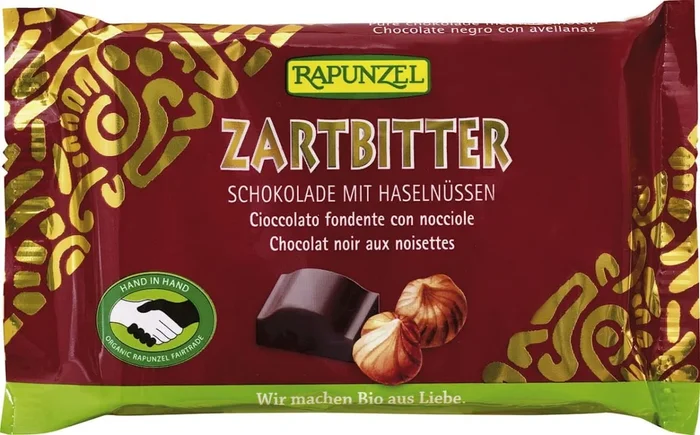 Bitterschokolade mit Nüssen BIO 100 g – RAPUNZEL