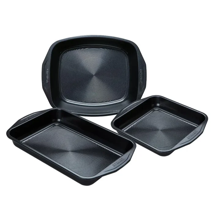 Black 3 Pack ‘Ultimum’ Dishwasher Safe Non Stick Roast & Bake Set