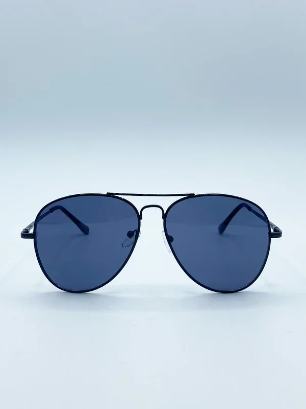 Black Aviator with Black Lenses