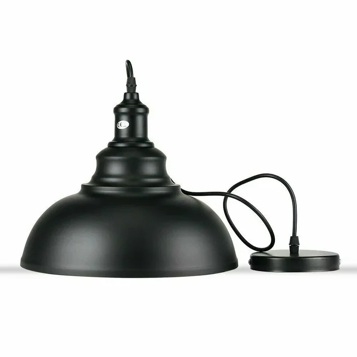 Black Modern Industrial Dome Shade Ceiling Lighting Pendants~1867