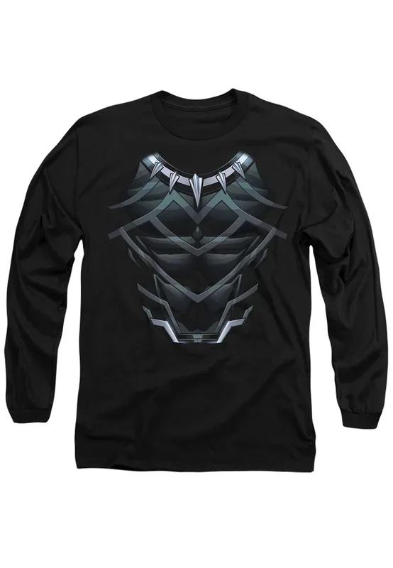 Black Panther Costume Long Sleeve T-Shirt, Black