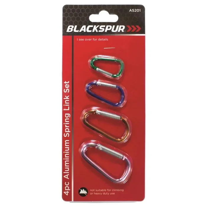 Blackspur Aluminium Spring Link Set 4 Pack