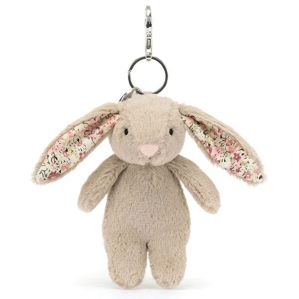 Blossom Beige Bunny Bag Charm