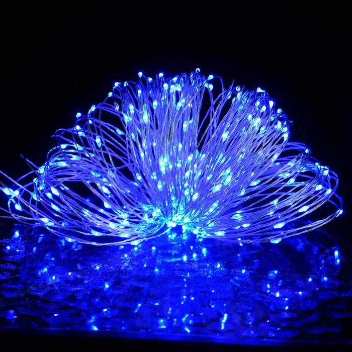 Blue LED Micro Fairy String Lights – 40m | 400 LEDs, 8 Modes and USB Powered VIDAXL