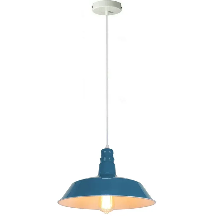 Blue Modern Metal Plated Lampshade Ceiling Pendant Lighting~1988