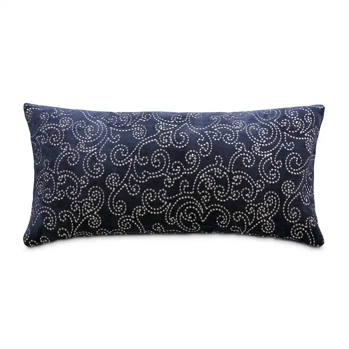 Blue My Mind Darling 13″x24″ Oblong Pillow, Set of 2 – Navy