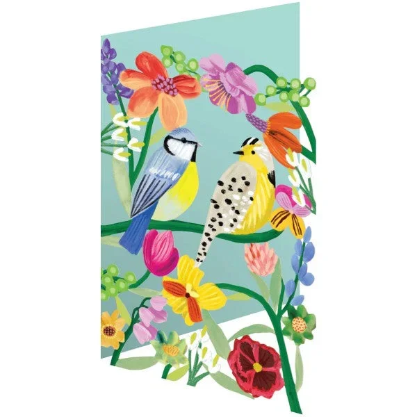 Blue Tit And Friend Card