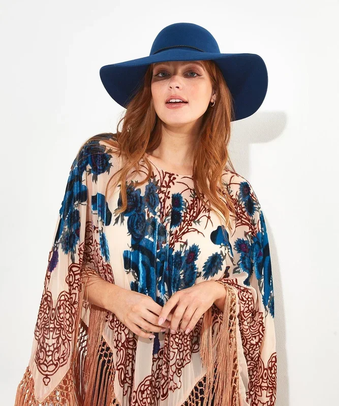 Boho Wool Floppy Hat