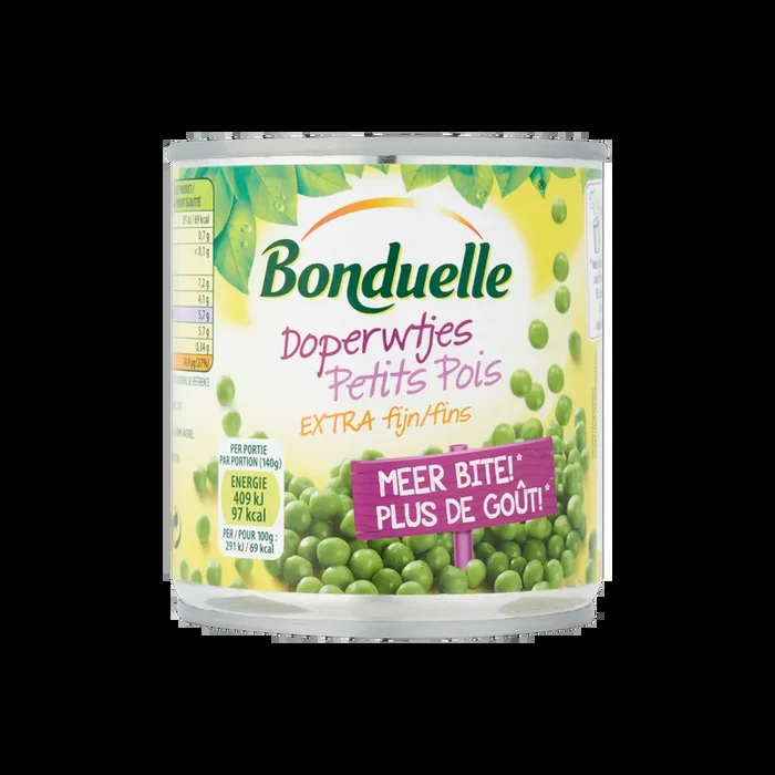 Bonduelle Doperwtjes extra fijn klein