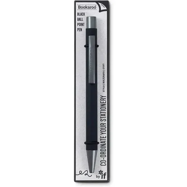 Bookaroo Black Pen with Black Ink