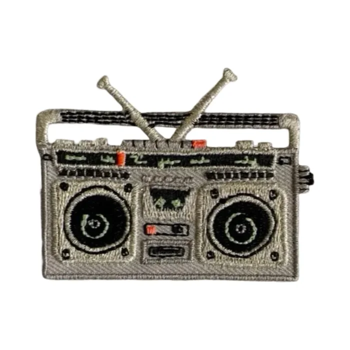 Boom Box Iron On Patch