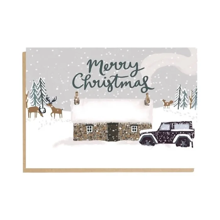 Bothy in the Snow Christmas Card