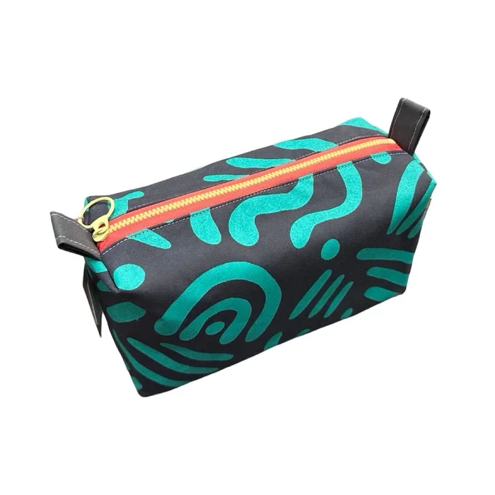Boxy Abstract Cosmetic Bag