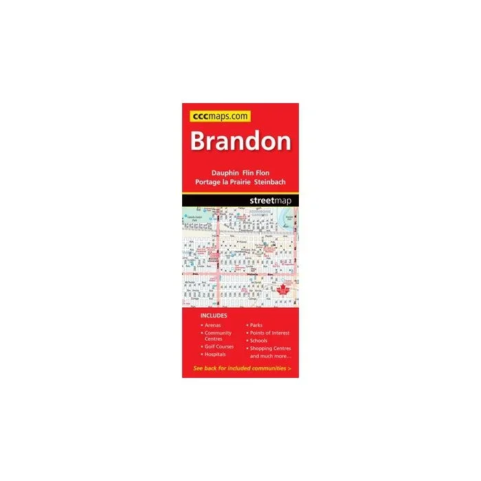 Brandon MB MapArt Street Plan