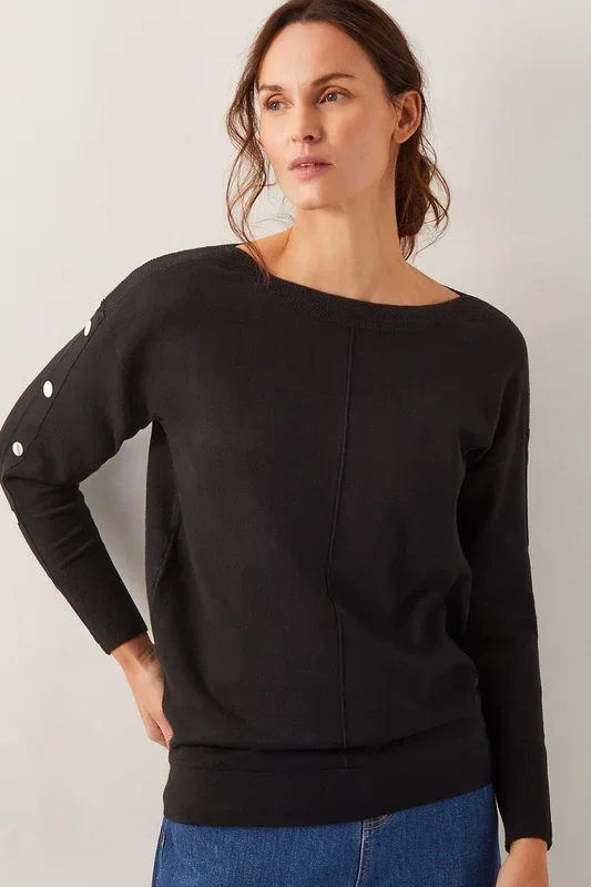 Bria Batwing Sweater Black