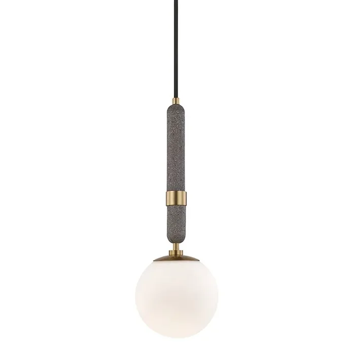 Brielle Pendant In Aged Brass Color