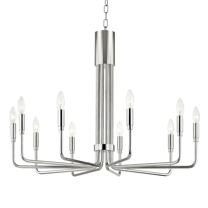 Brigitte Chandelier In Polished Nickel Color